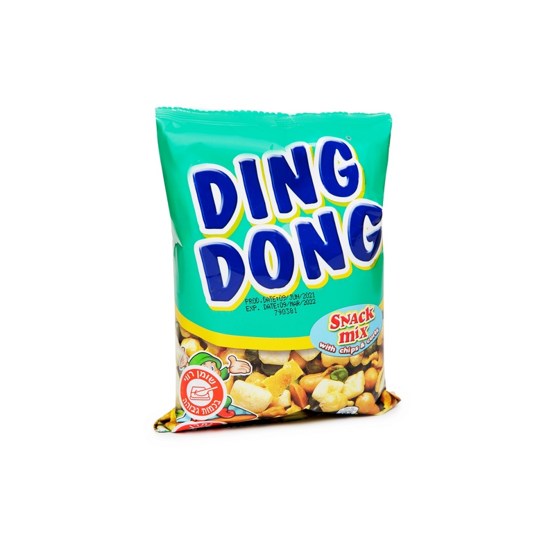 חטיף DING DONG צי'פס ואגוזים 100 גרם