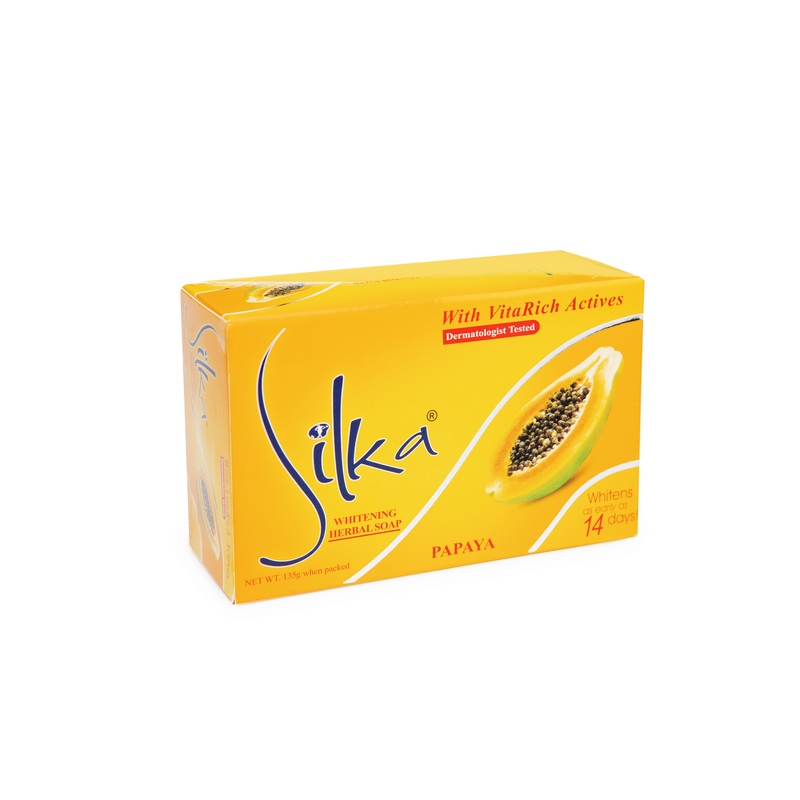 SILKA WHITENING HERBAL SOAP PAPAYA